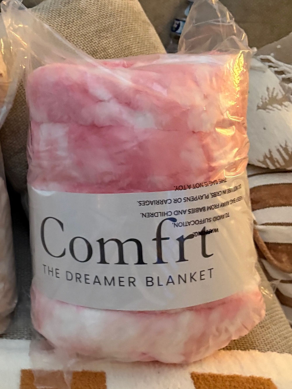 NWT COMFRT THE DREAMER BLANKET ROSE QUARTZ